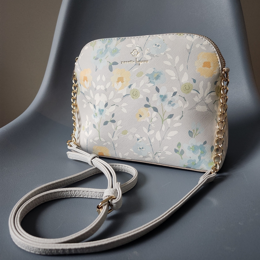 NEW Nanette Lepore Pastel Floral Crossbody Bag
